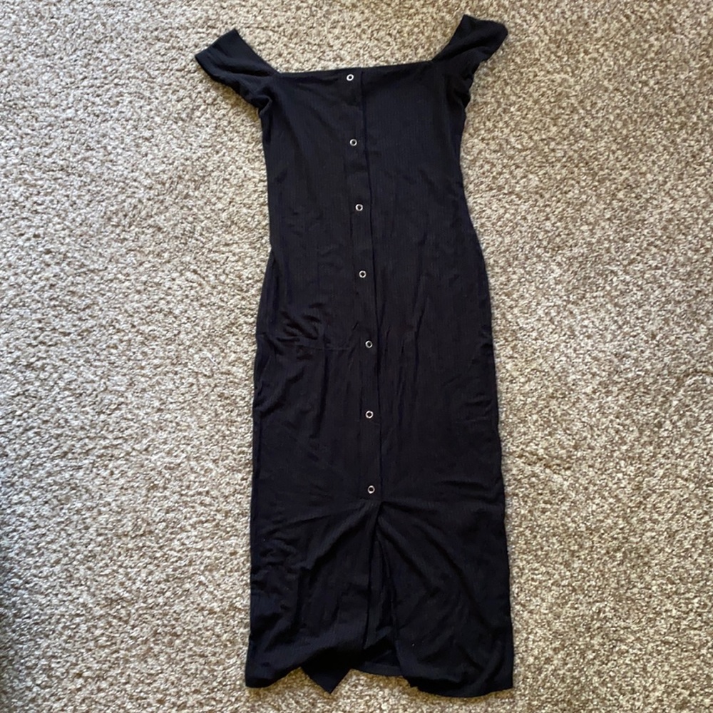 Black off the shoulder dress